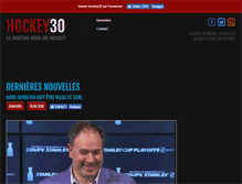 Tablet Screenshot of hockey30.com